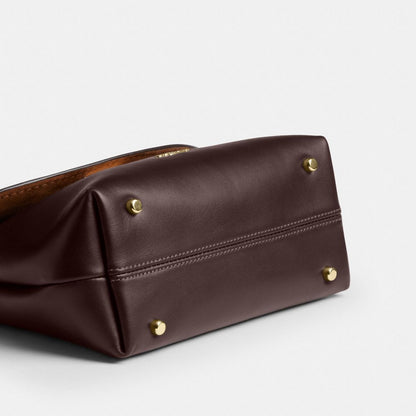 Coach Emory Top Handle Bag Gold Espresso