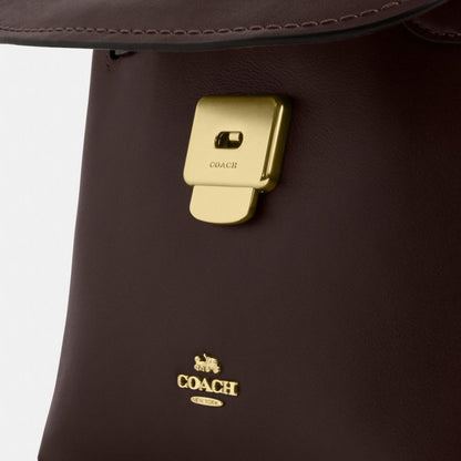 Coach Emory Top Handle Bag Gold Espresso