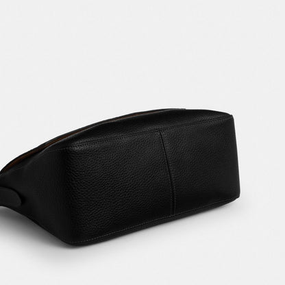 Coach Etta Flap Bag Gunmetal Black
