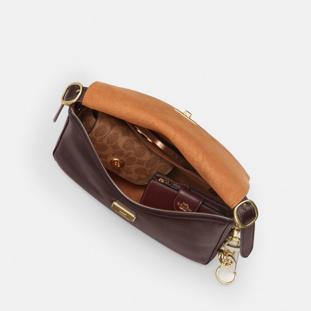 Coach Etta Flap Bag Gold