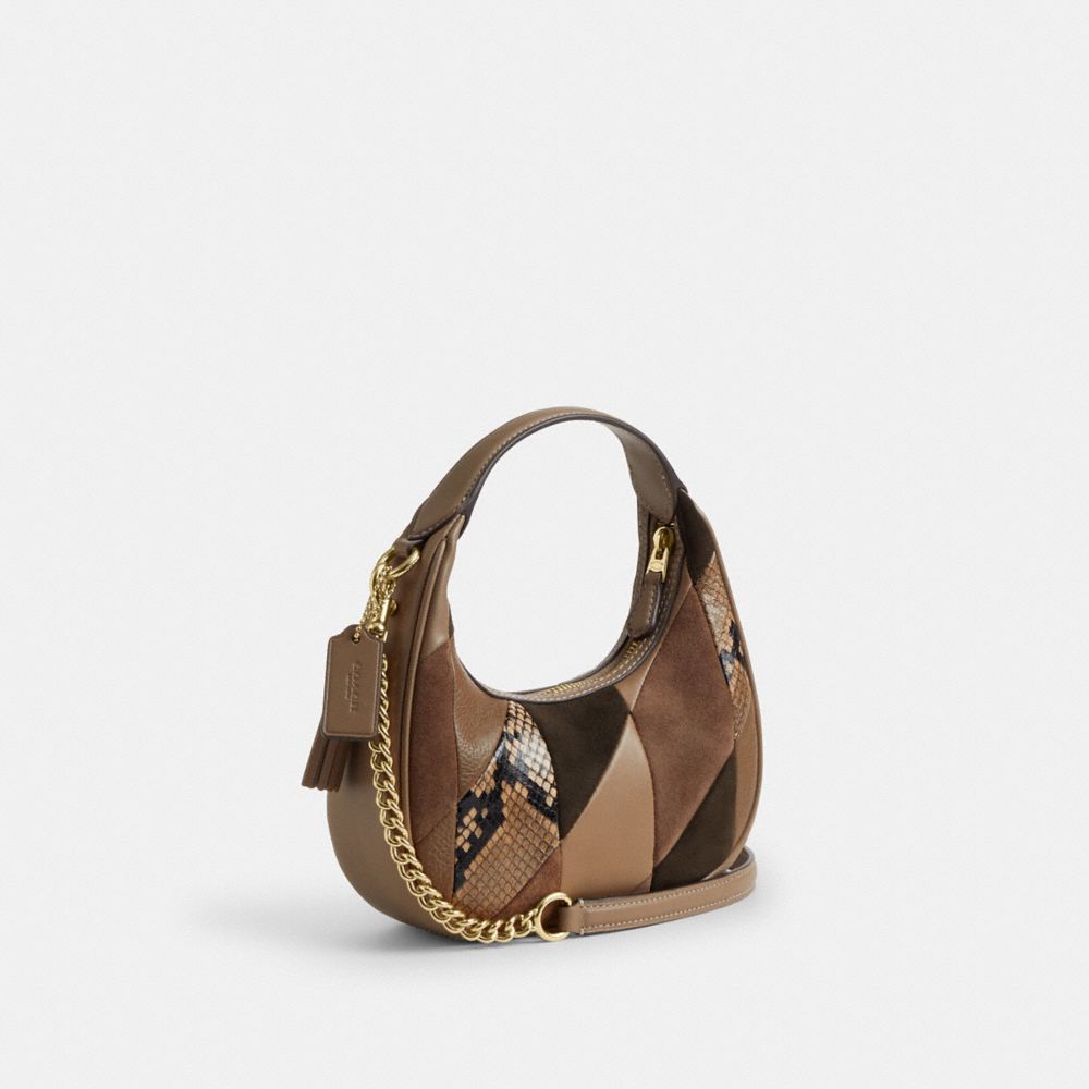 Coach Carmen Mini Crossbody Bag With Patchwork Im Mushroom Multi