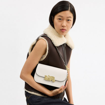 Coach Harper Shoulder Bag Gold Chalk