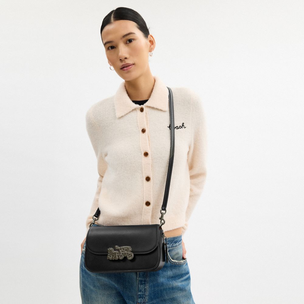 Coach Harper Shoulder Bag Gunmetal Black