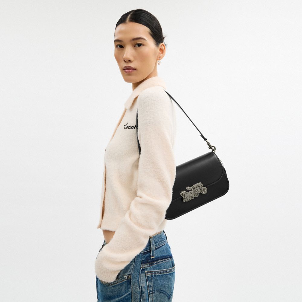 Coach Harper Shoulder Bag Gunmetal Black