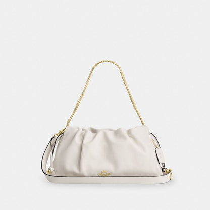 Coach Faye Large Shoulder Bag Gold Chalk