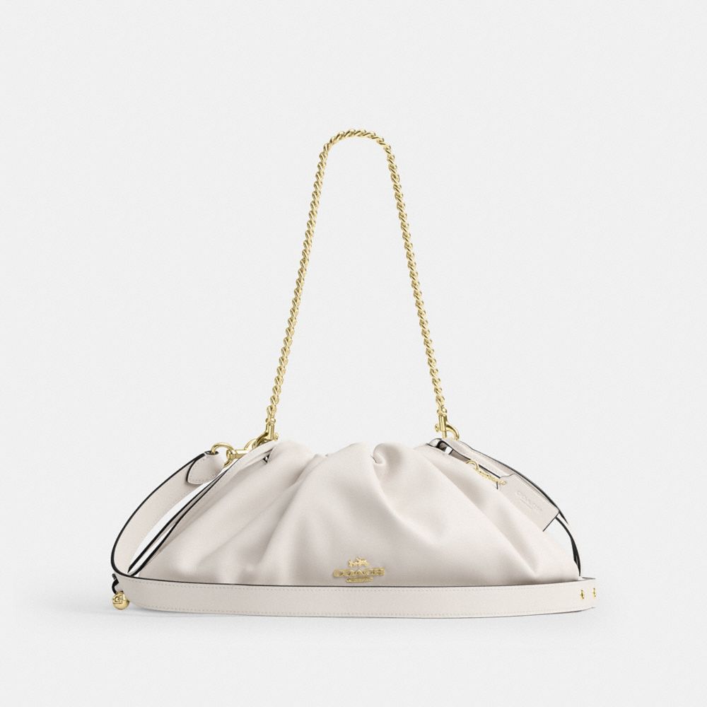 Coach Faye Large Shoulder Bag Gold Chalk