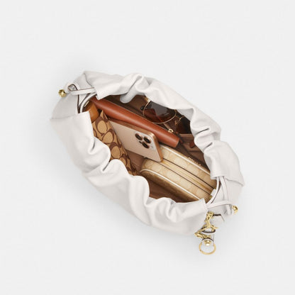 Coach Faye Large Shoulder Bag Gold Chalk