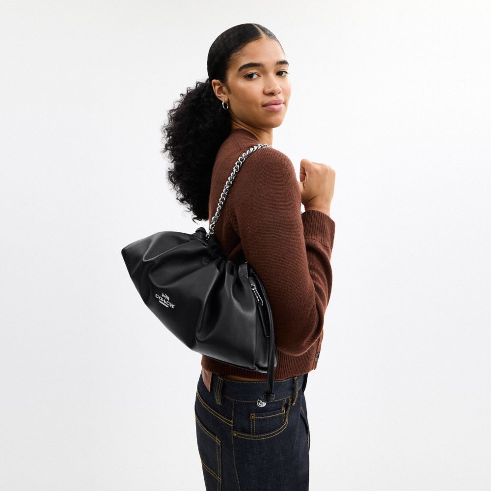 Coach Faye Large Shoulder Bag Silver