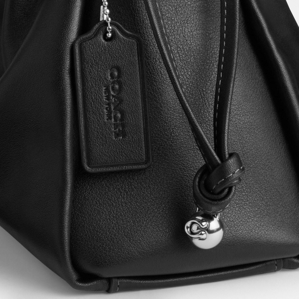 Coach Faye Large Shoulder Bag Silver Black