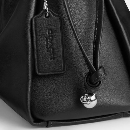 Coach Faye Large Shoulder Bag Silver Black