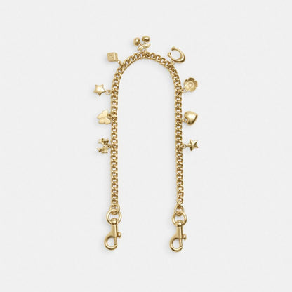 Coach Charm Chain Strap Gold Gold