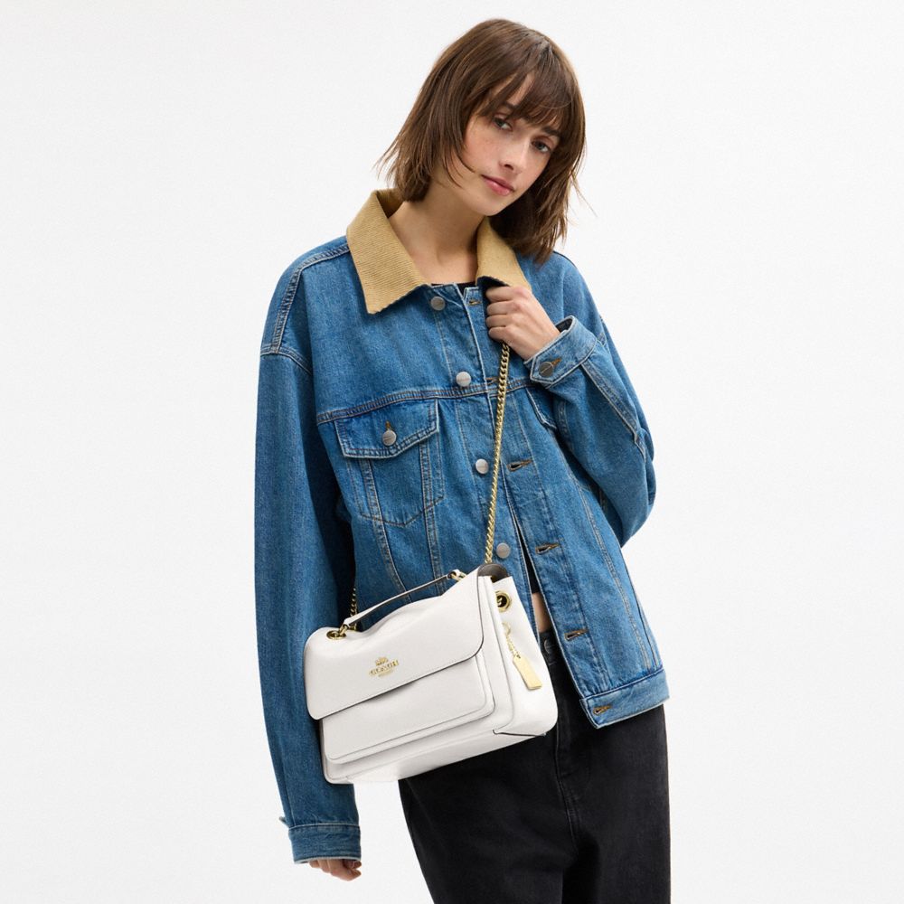 Coach Elodie Crossbody Bag Gold Chalk