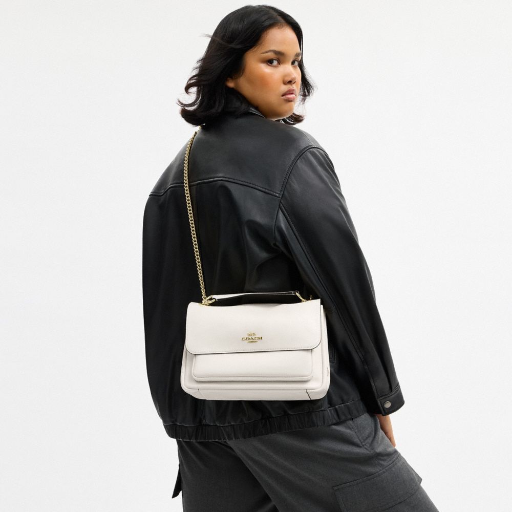 Coach Elodie Crossbody Bag Gold Chalk