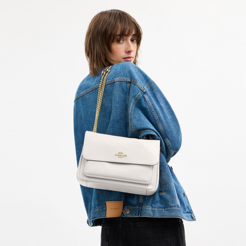 Coach Elodie Crossbody Bag Gold Chalk