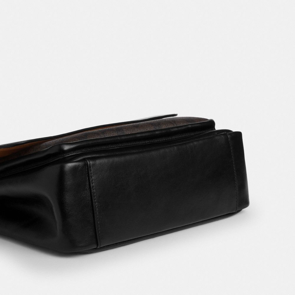 Coach Elodie Crossbody Bag In Signature Canvas Gold Walnut Black