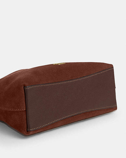 Laurel Small Shoulder Bag With Tassels Suede-Im-Vintage Brown-Maple Suede-Im-Vintage Brown-Maple