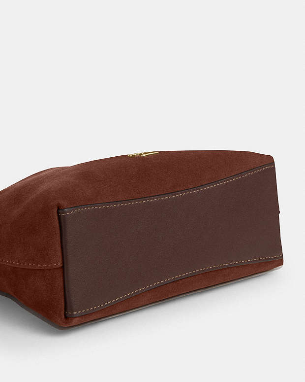 Laurel Small Shoulder Bag With Tassels Suede-Im-Vintage Brown-Maple Suede-Im-Vintage Brown-Maple