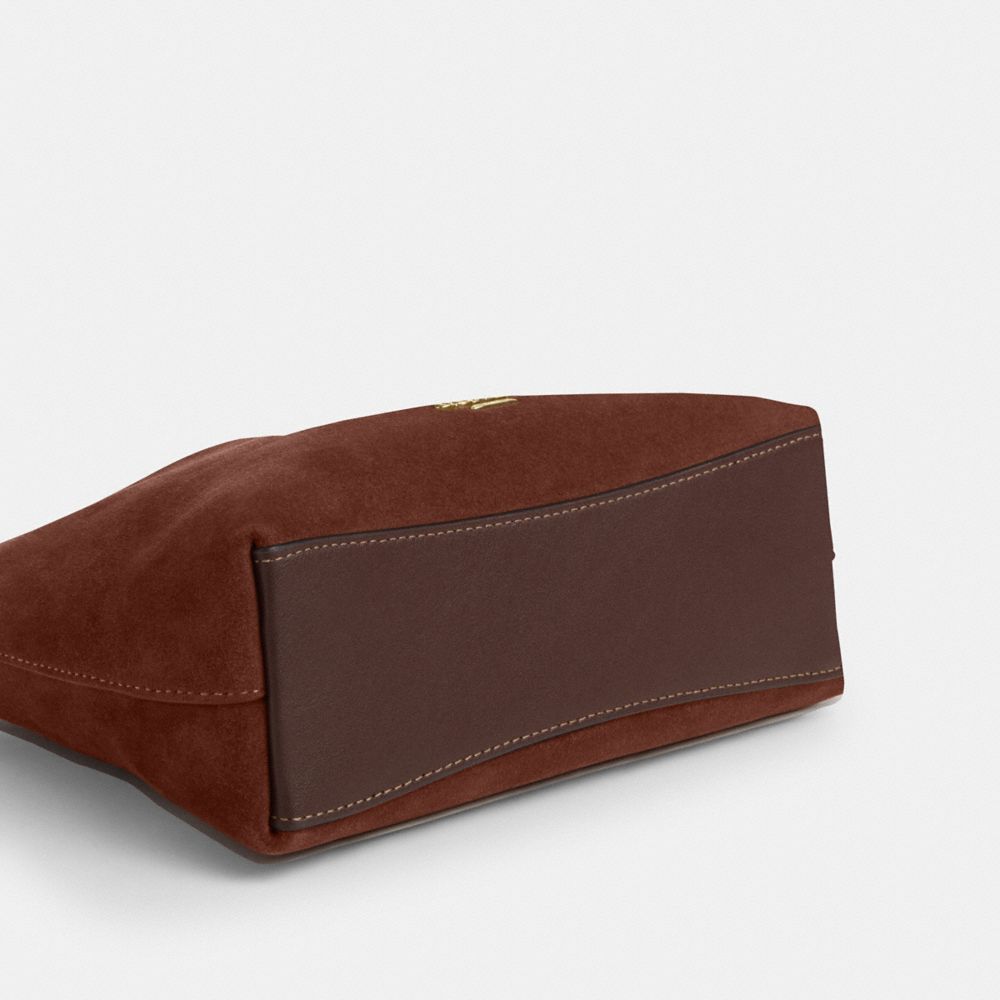 Coach Laurel Small Shoulder Bag With Tassels Im Vintage Brown Maple