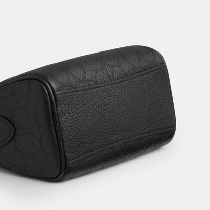 Coach Mini Rowan Crossbody Bag In Signature Leather Gold Black