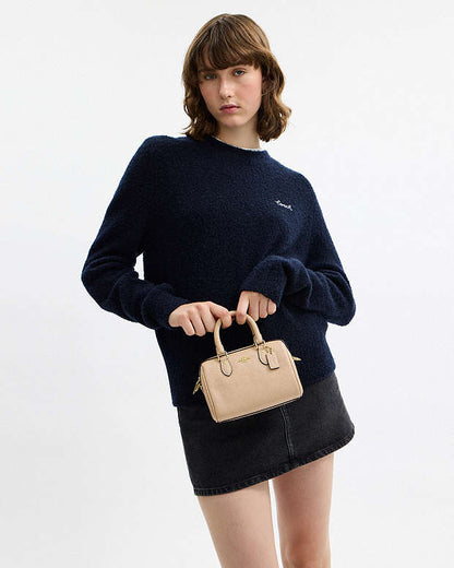 Mini Rowan Crossbody Bag In Signature Leather Pebbled Leather-Im-Oat Pebbled Leather-Im-Oat