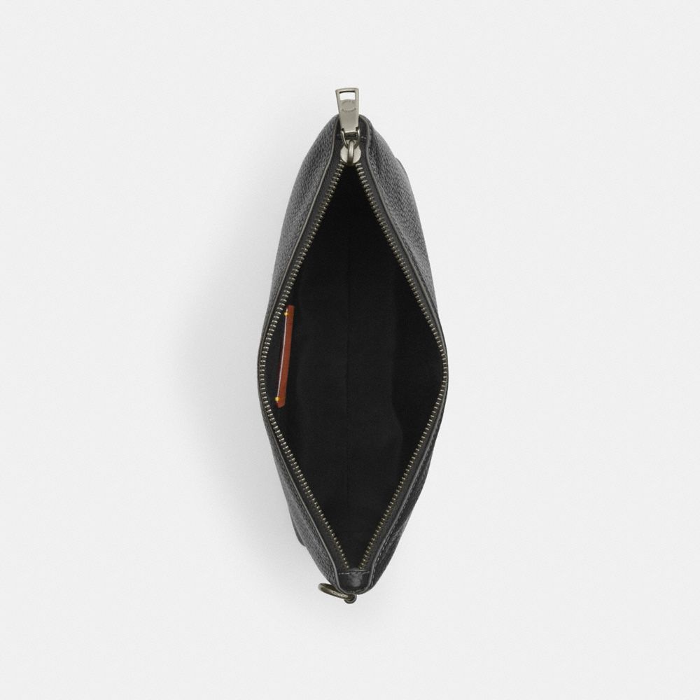 Coach Pouch Gunmetal Black