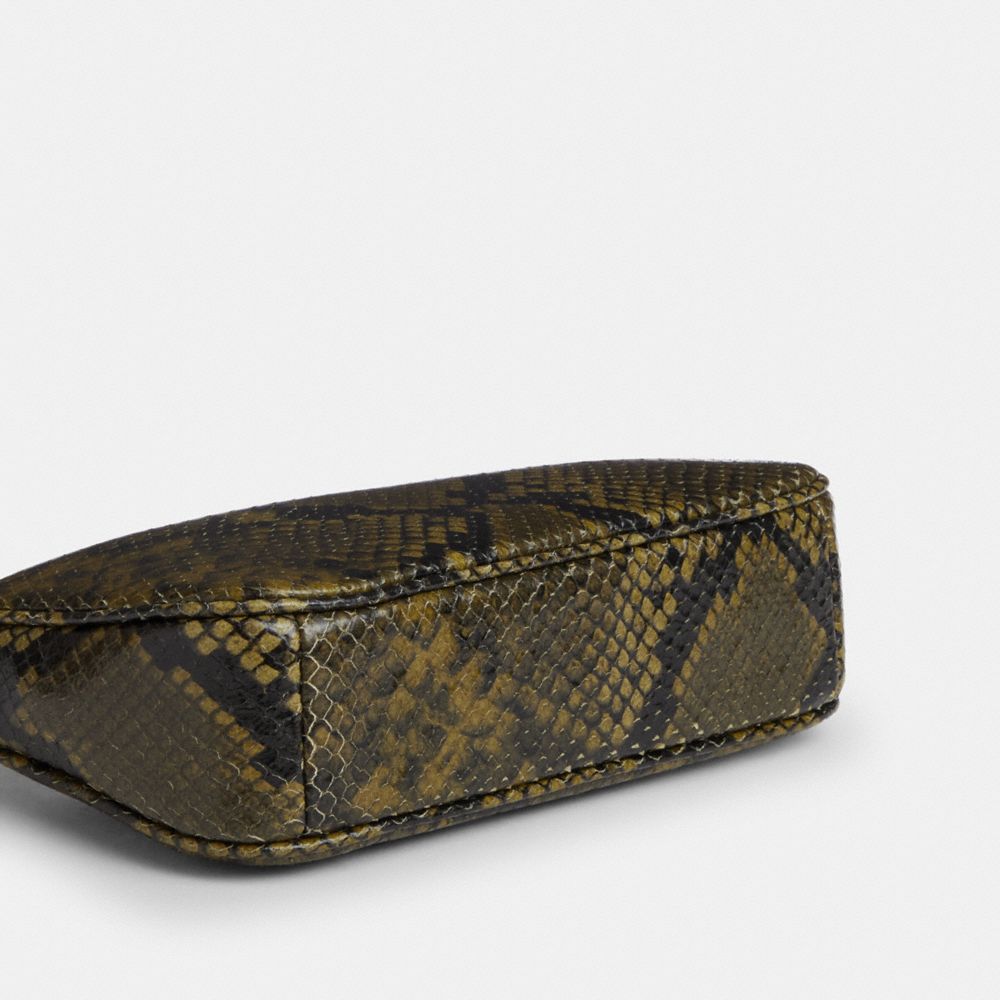 Coach Nolita 19 With Snake Print Gunmetal Olive Multi