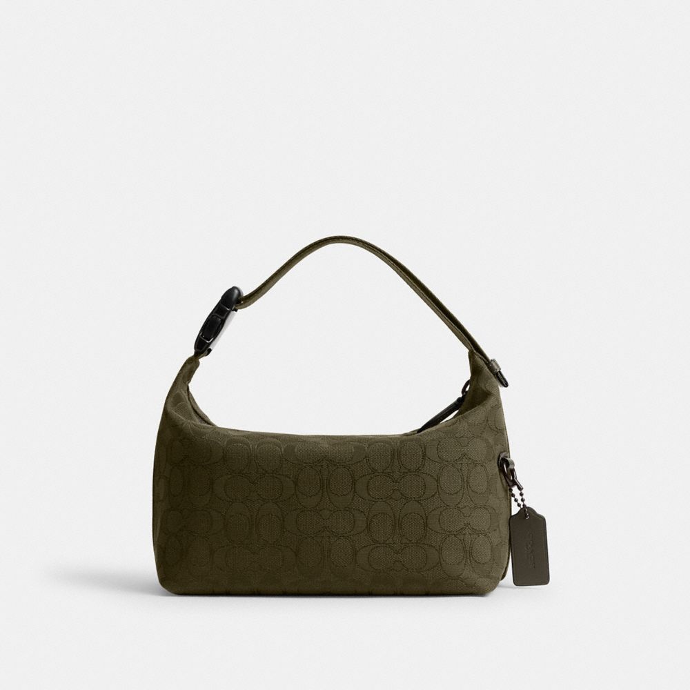 Coach Travel Kit With Speedclip In Signature Jacquard Olive Drab