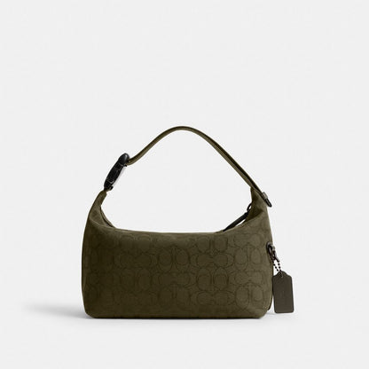 Coach Travel Kit With Speedclip In Signature Jacquard Olive Drab