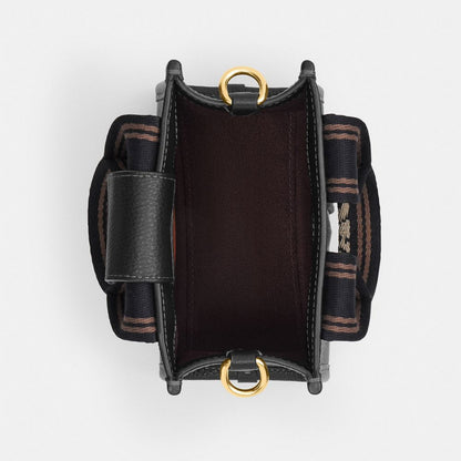 Coach Smith Mini Tote Bag Gold Black Multi