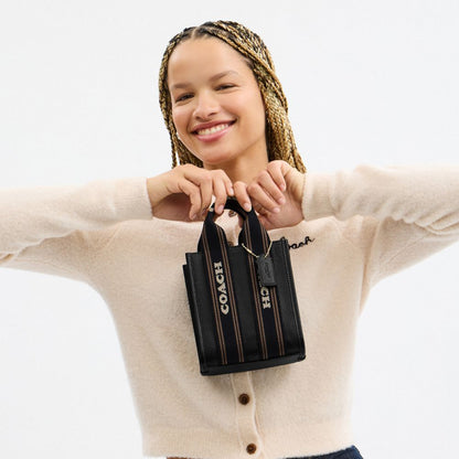 Coach Smith Mini Tote Bag Gold Black Multi