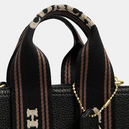 Coach Smith Mini Tote Bag Gold Black Multi