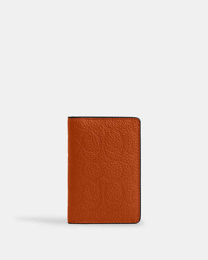 Id Card Wallet In Signature Leather Pebbled Leather-Toffee Pebbled Leather-Toffee