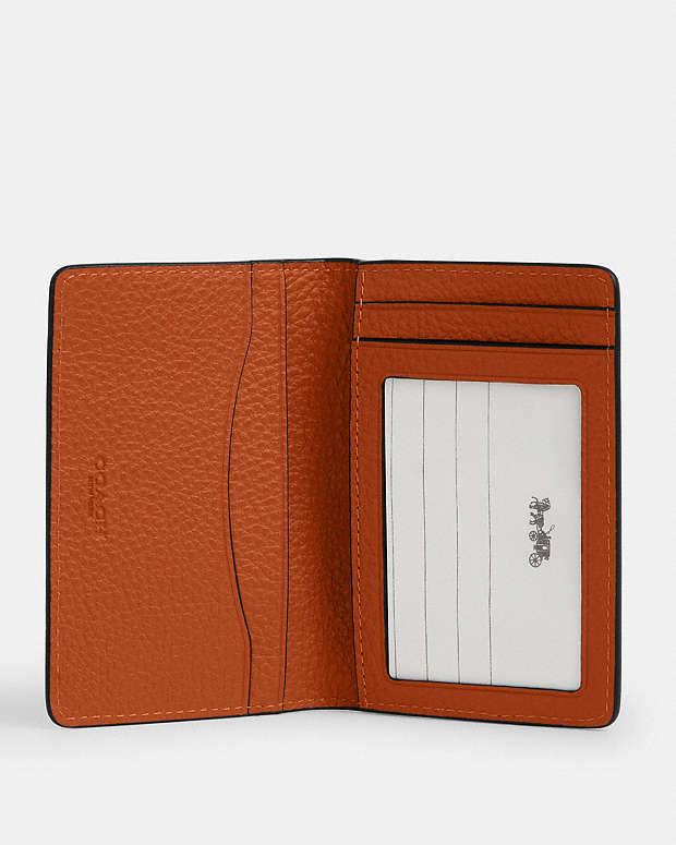 Id Card Wallet In Signature Leather Pebbled Leather-Toffee Pebbled Leather-Toffee