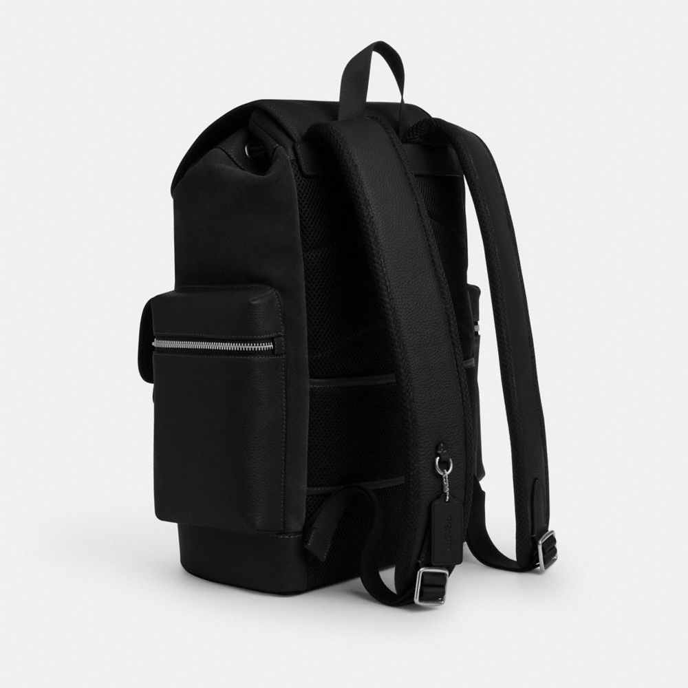 Coach Sprint Backpack Silver Black