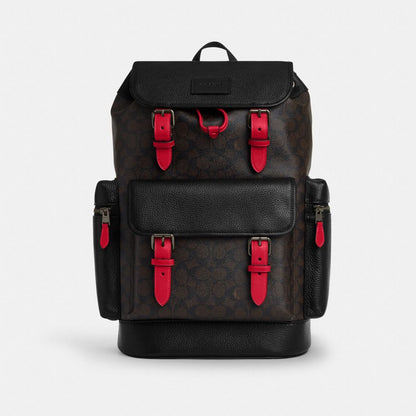 Coach Sprint Backpack In Signature Canvas Gunmetal