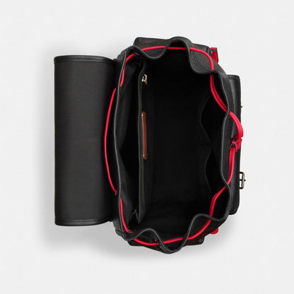 Coach Sprint Backpack In Signature Canvas Gunmetal