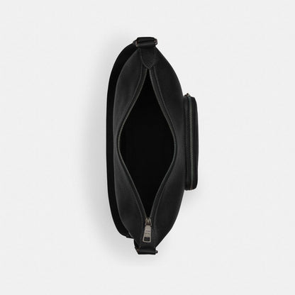 Coach Finn Crossbody Bag With Pockets Gunmetal Black