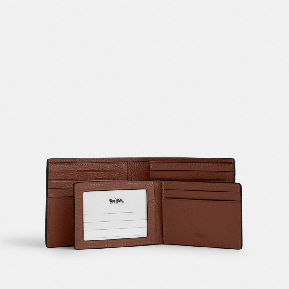 Coach 3 In 1 Wallet In Signature Leather Vintage Brown