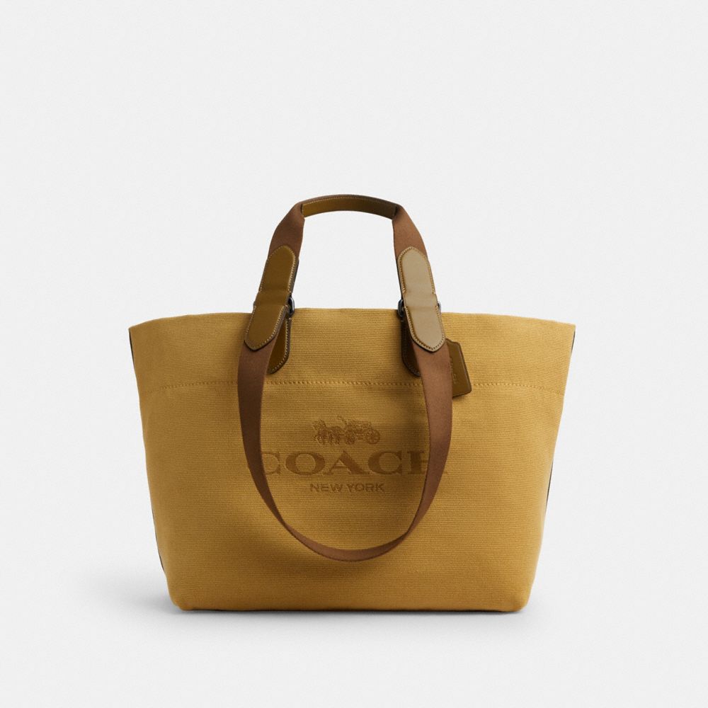 Coach Tour Tote Bag Gunmetal Trench Multi