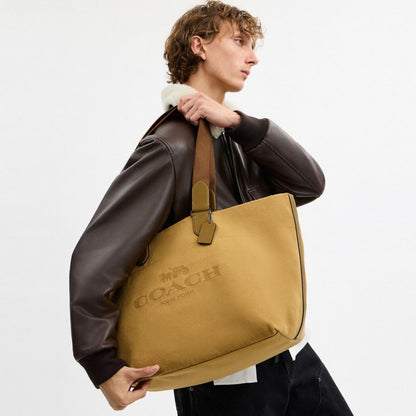 Coach Tour Tote Bag Gunmetal Trench Multi