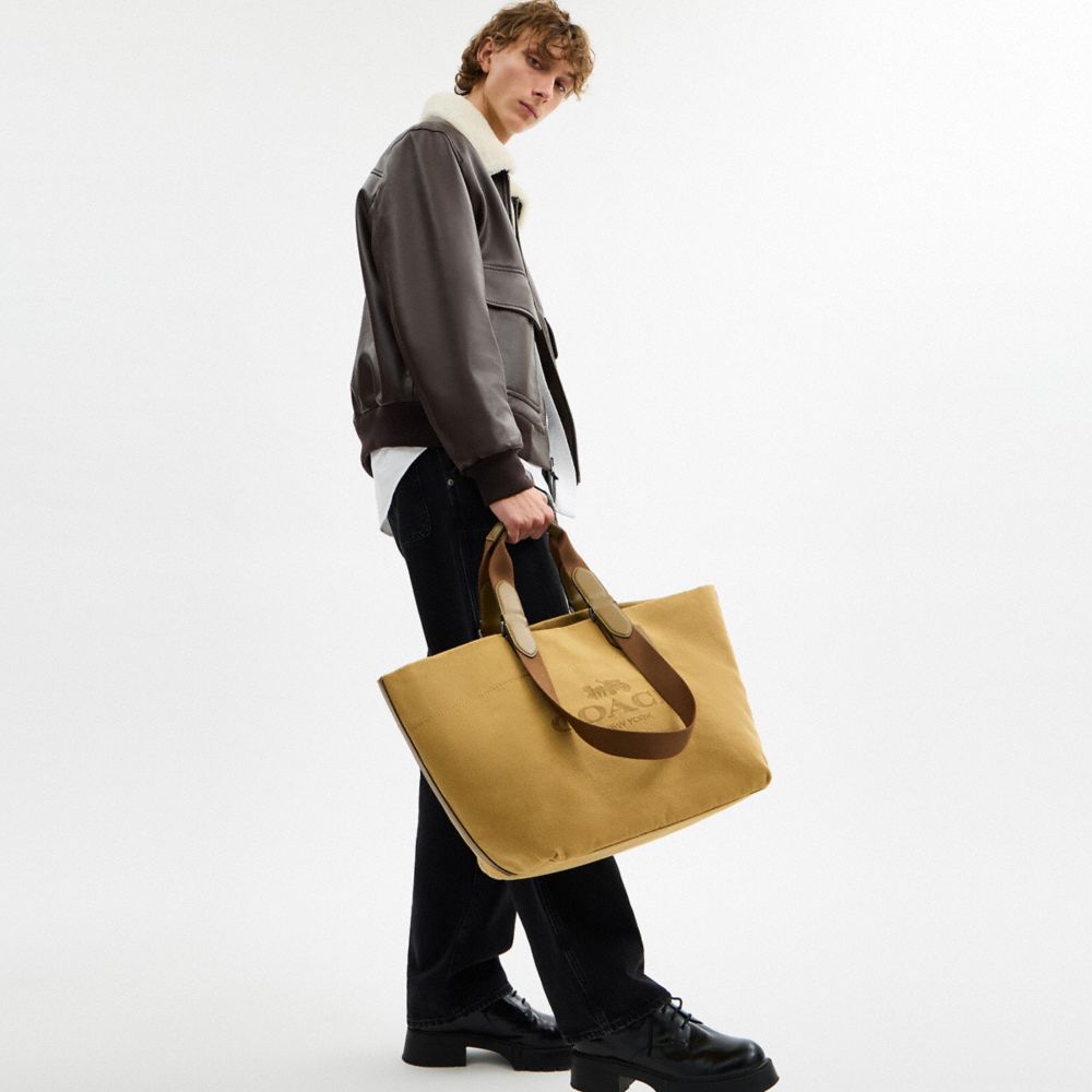 Coach Tour Tote Bag Gunmetal