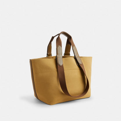 Coach Small Tour Tote Bag Gunmetal Trench Multi