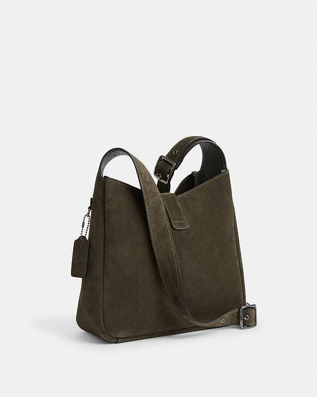 Hadley Convertible Crossbody Bag Suede-Qb-Army Green Suede-Qb-Army Green