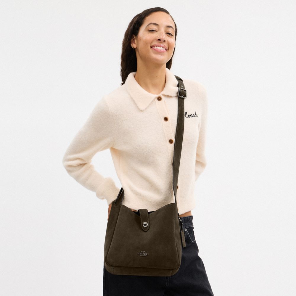 Coach Hadley Convertible Crossbody Bag Gunmetal