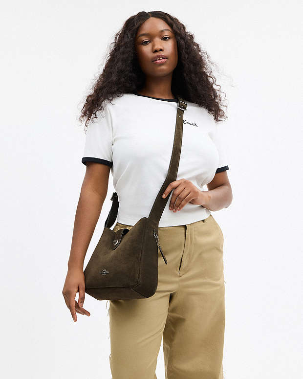Hadley Convertible Crossbody Bag Suede-Qb-Army Green Suede-Qb-Army Green