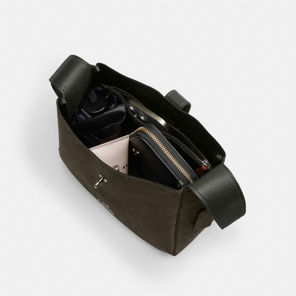 Coach Hadley Convertible Crossbody Bag Gunmetal