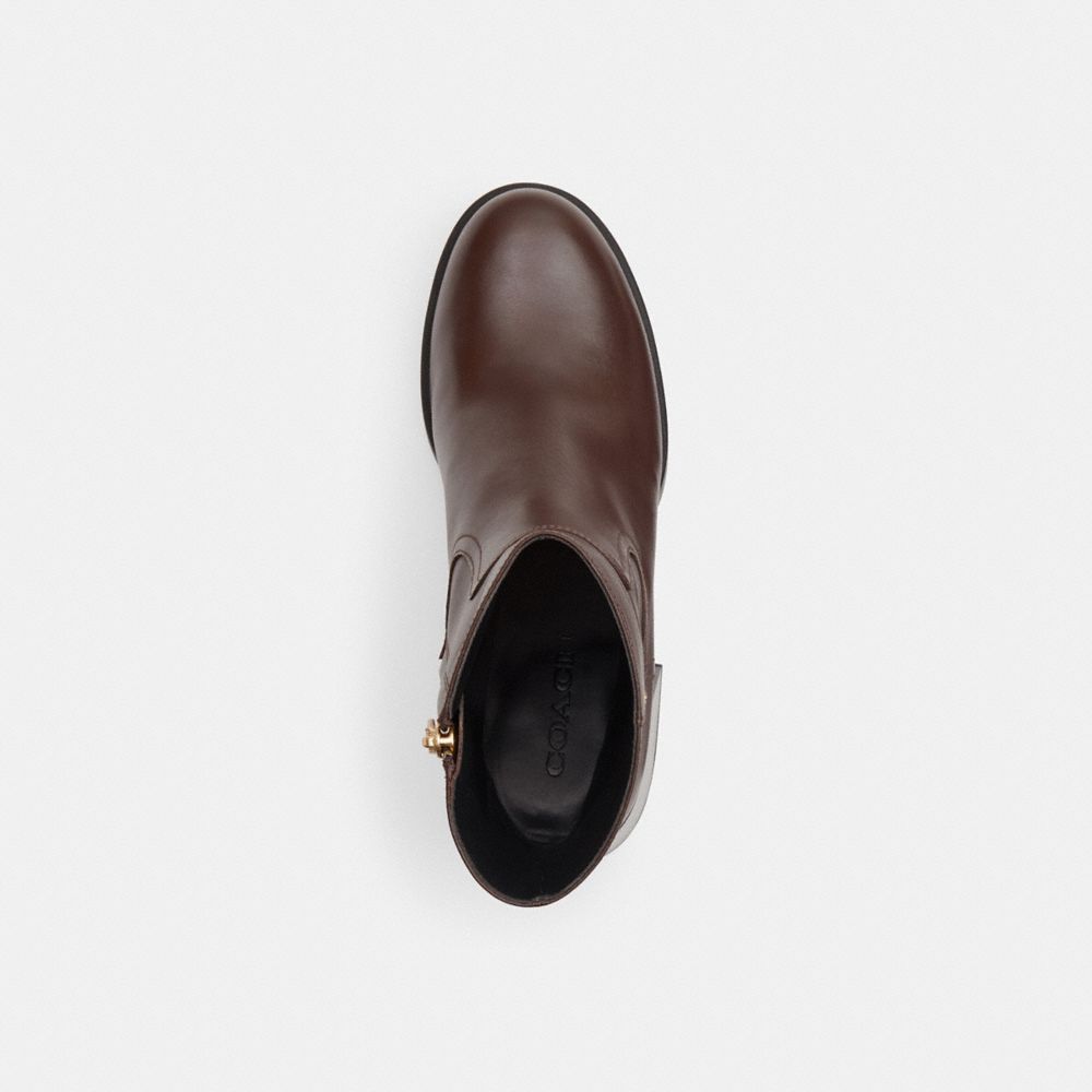 Coach Block Heel Boot Maple