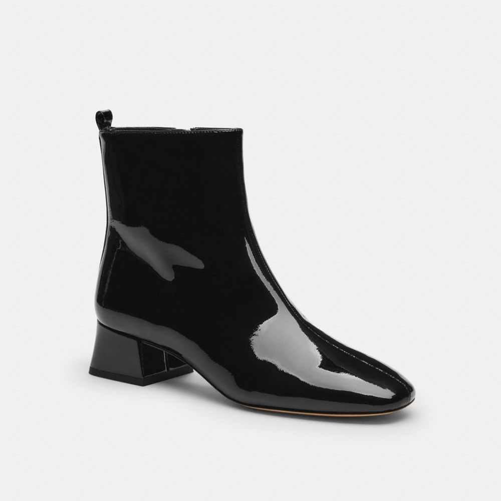 Coach Block Heel Bootie Black