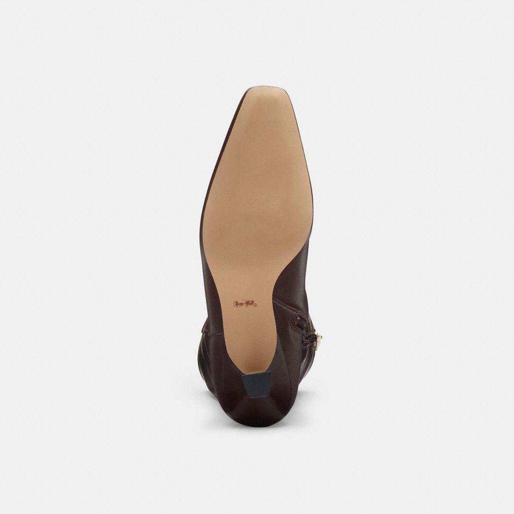 Coach Kitten Heel Tall Boot Maple