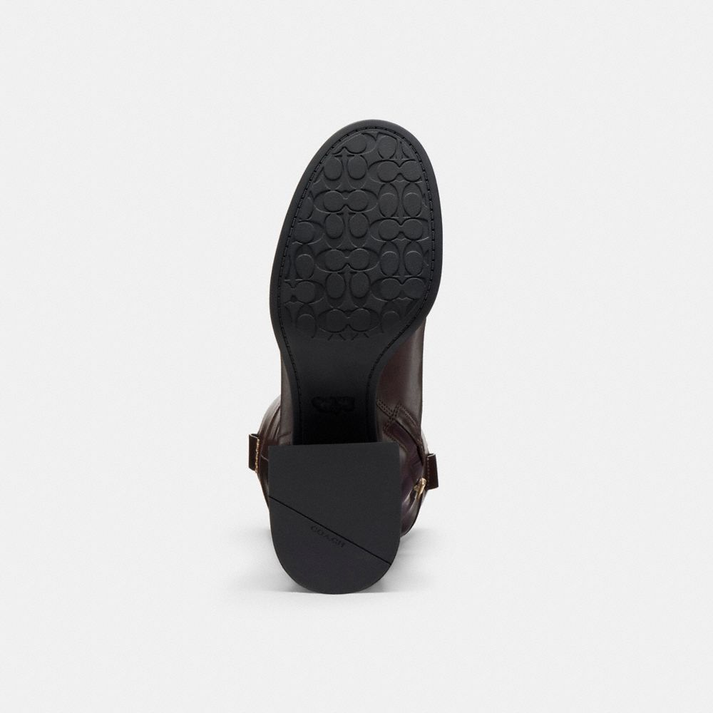 Coach Block Heel Tall Boot Maple
